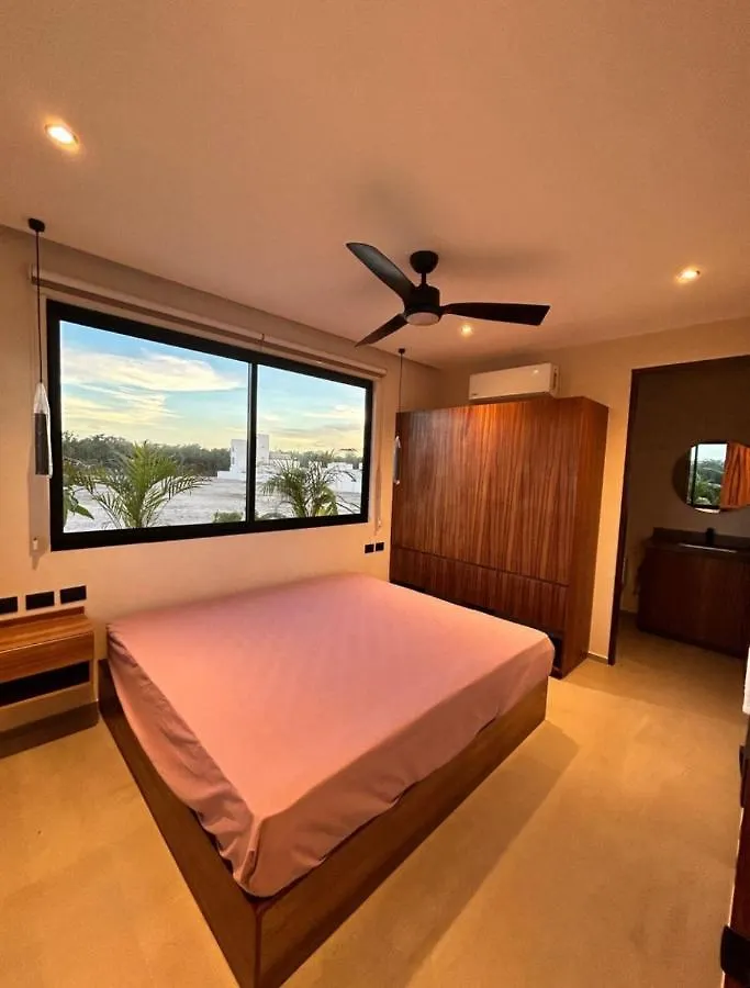 Depto#2 Lujoso Departamento En Tulum 1 Rec 아파트 0*,