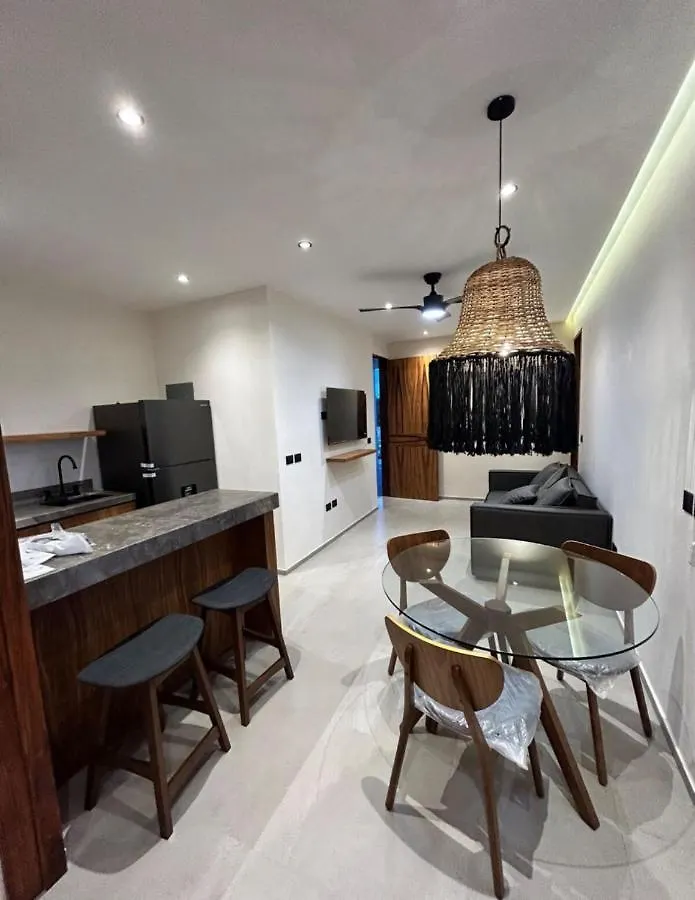 Depto#2 Lujoso Departamento En Tulum 1 Rec 아파트 멕시코