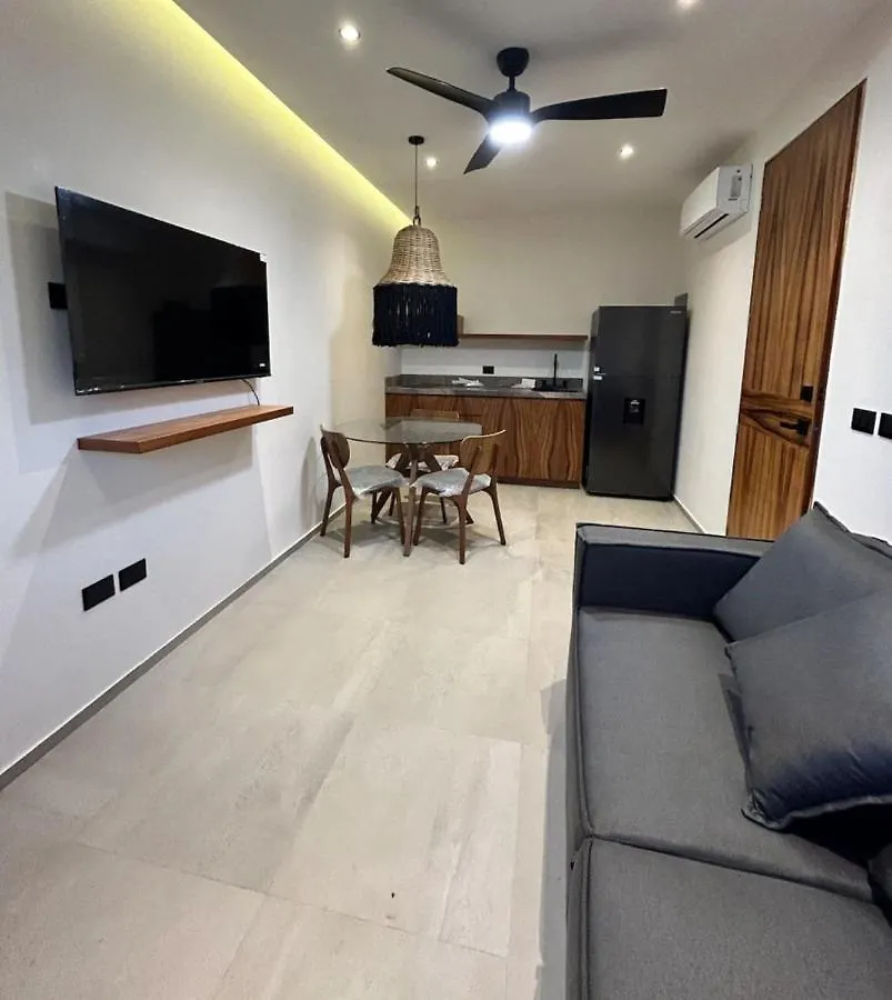 Depto#2 Lujoso Departamento En Tulum 1 Rec 아파트