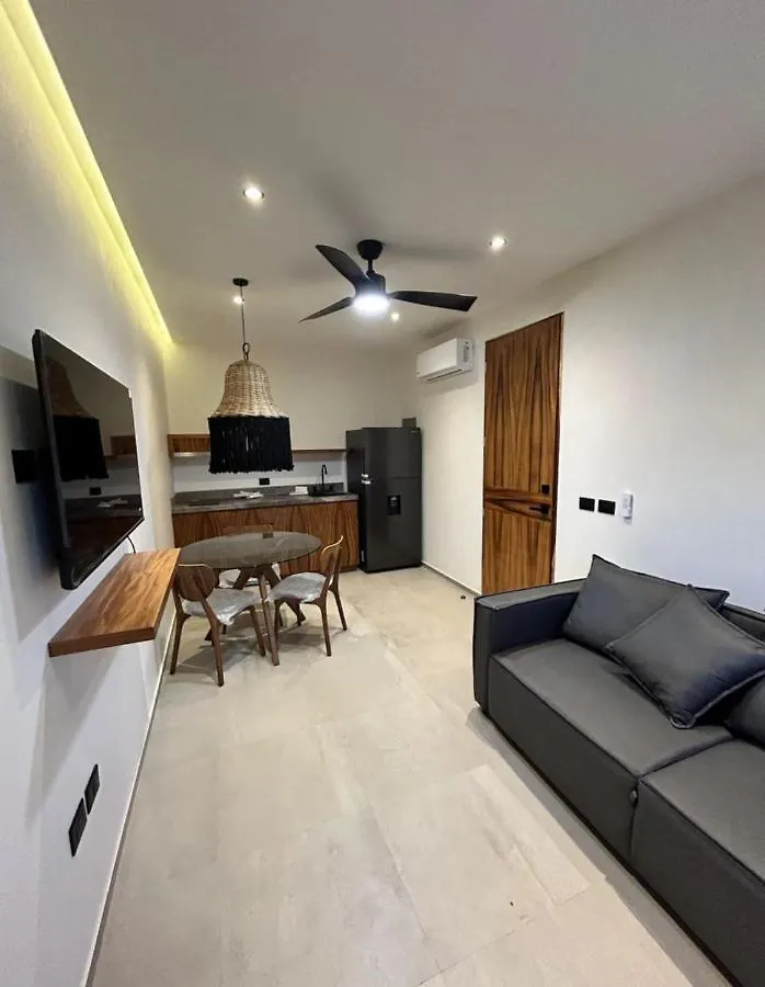Depto#2 Lujoso Departamento En Tulum 1 Rec Apartment